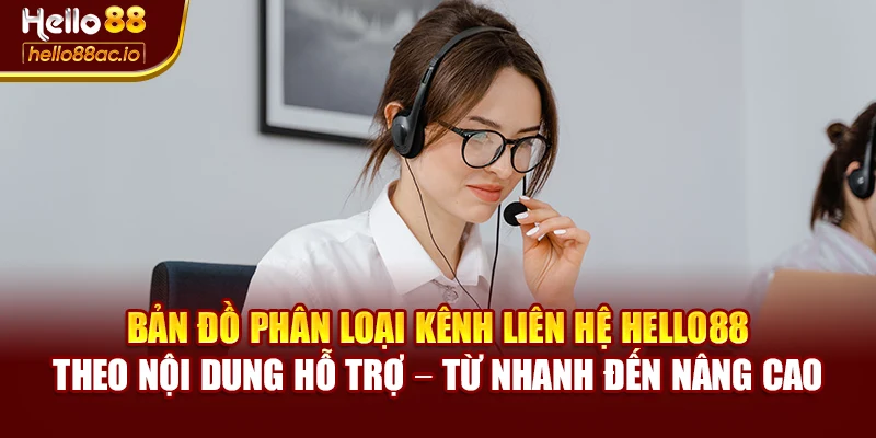 Bản đồ phân loại kênh liên hệ Hello88 theo nội dung hỗ trợ – từ nhanh đến nâng cao