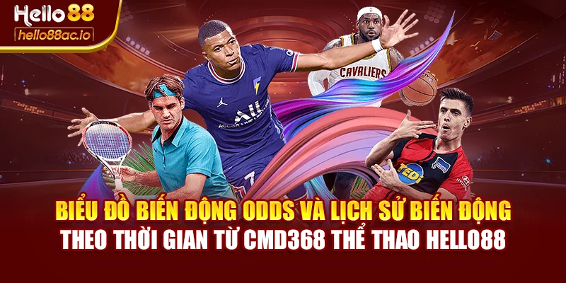 Biểu đồ biến động odds và lịch sử biến động theo thời gian từ CMD368 thể thao Hello88