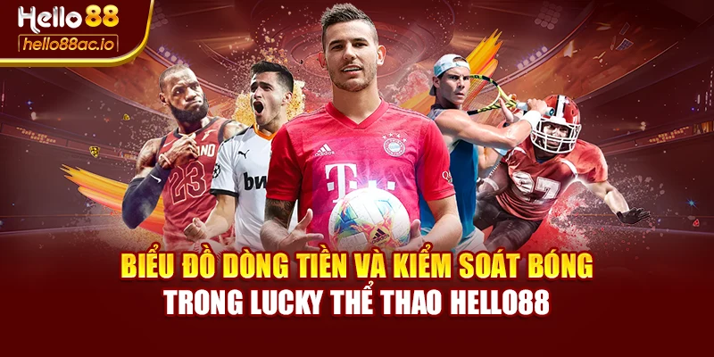 Biểu đồ dòng tiền và kiểm soát bóng trong Lucky thể thao Hello88